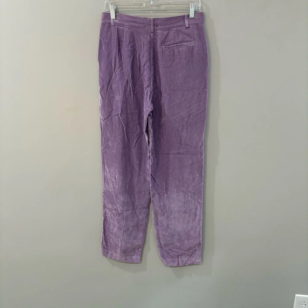 Forte Forte Pants Wide Leg Casual in Lilac Purple Corduroy